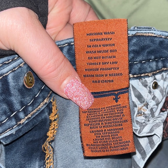 Rock Revival Dark Blue Capri Jeans - Picture 12 of 16